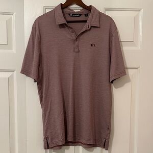 Travis Mathew Men's Polo Shirt - Dusty Rose